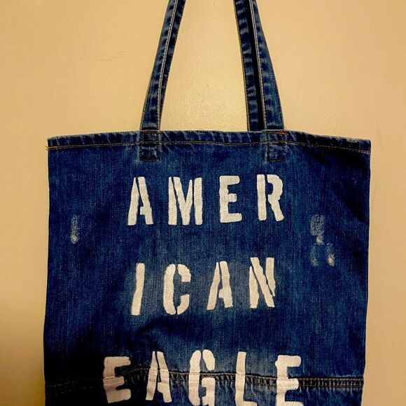Denim American Eagle Tote - Picture 1 of 2